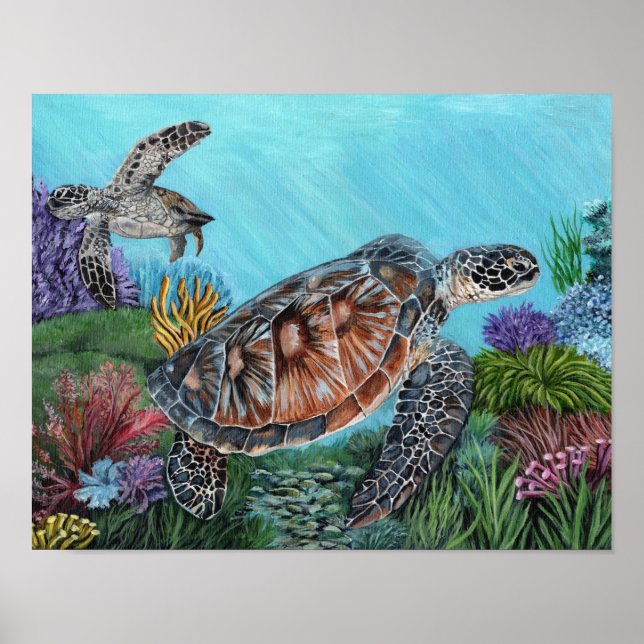 Póster Tortugas Marinas (Frente)