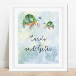 Póster Tortugas marinas - tarjetas y regalos cartel para