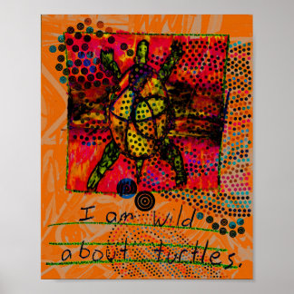Póster Tortugas Salvajes (naranja) 8 x 10 descarga