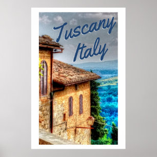 Póster Toscana Italia Italia Toscana Villa Travel
