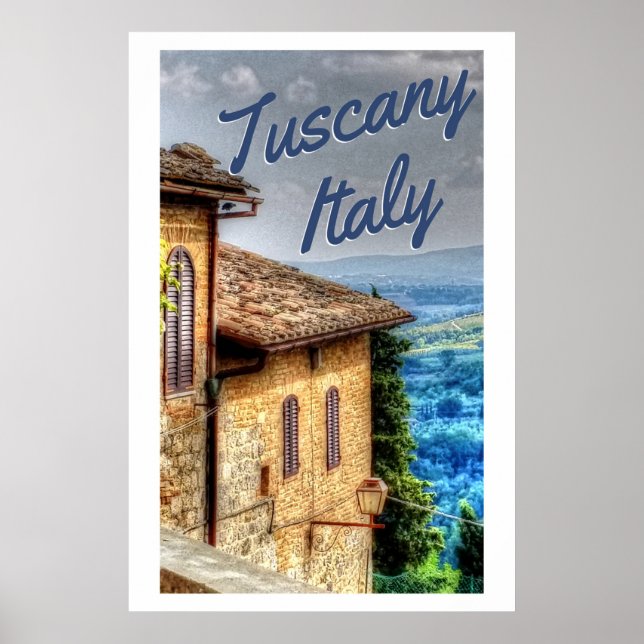 Póster Toscana Italia Italia Toscana Villa Travel (Frente)