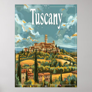 Póster Toscana Vintage