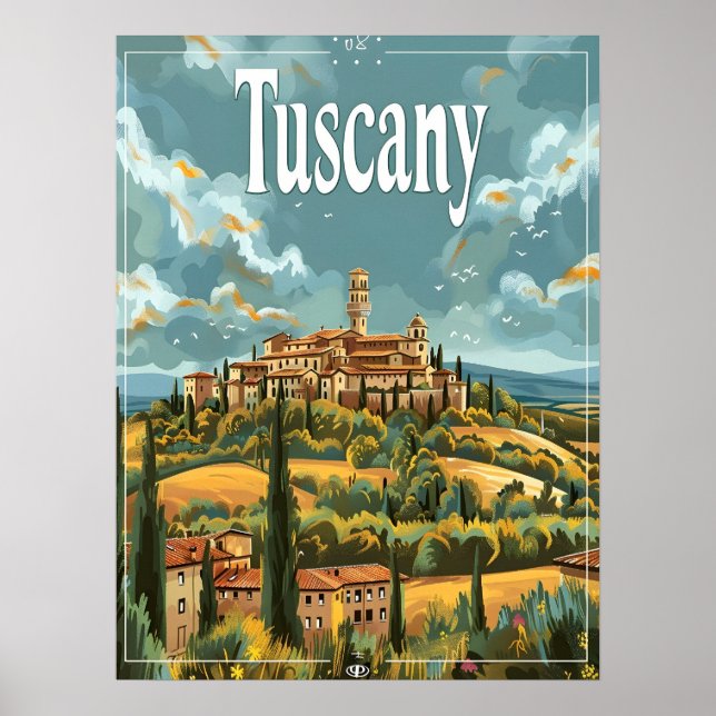 Póster Toscana Vintage (Frente)