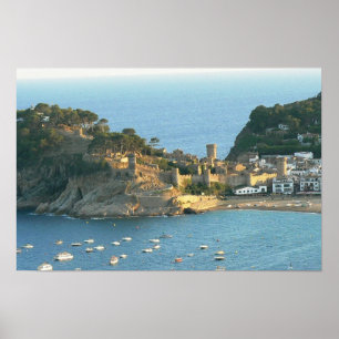 Póster Tossa Del Mar, Costa Brava, España