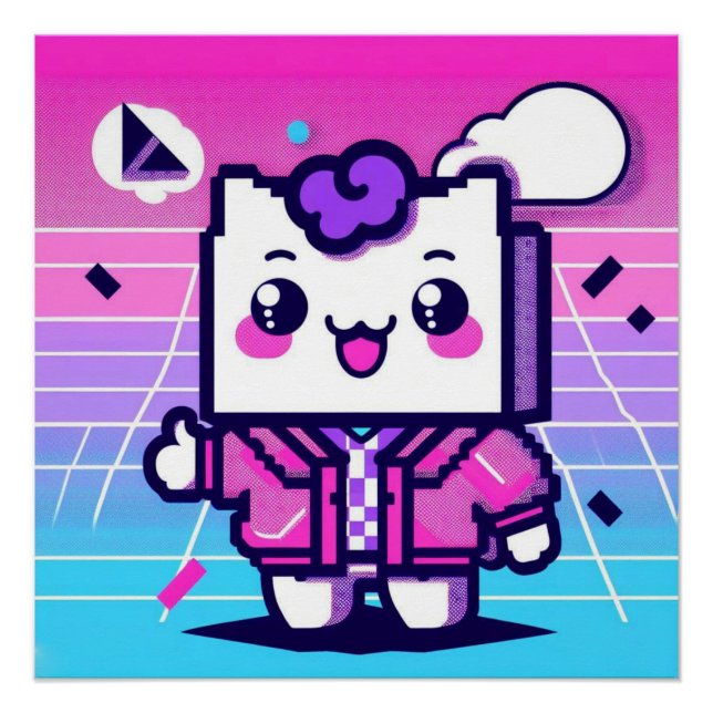 Póster Tostada de neón (Anverso)