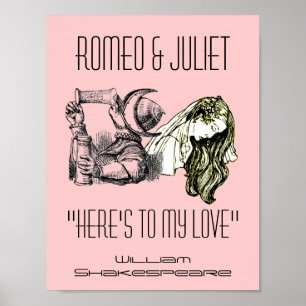 Póster Tostada De Romeo A Julieta Poster Shakespeare
