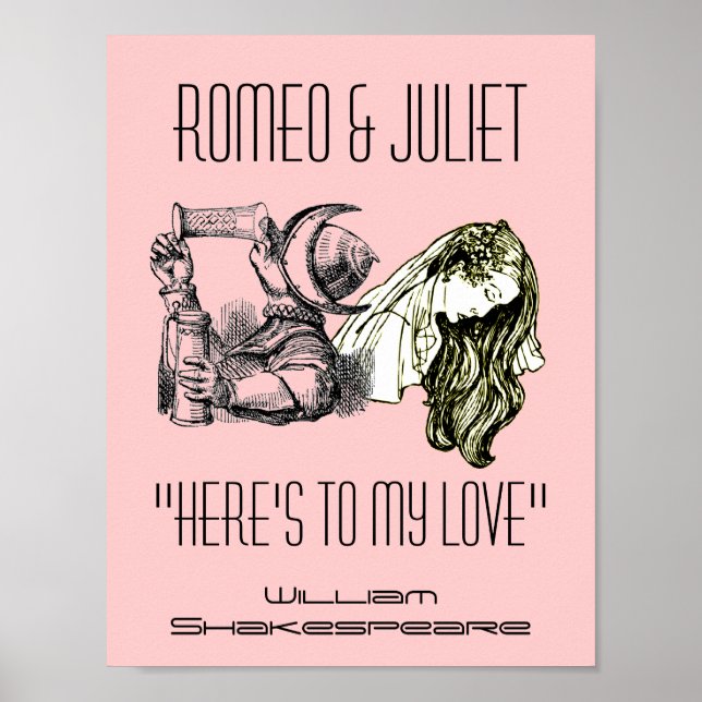 Póster Tostada De Romeo A Julieta Poster Shakespeare (Frente)