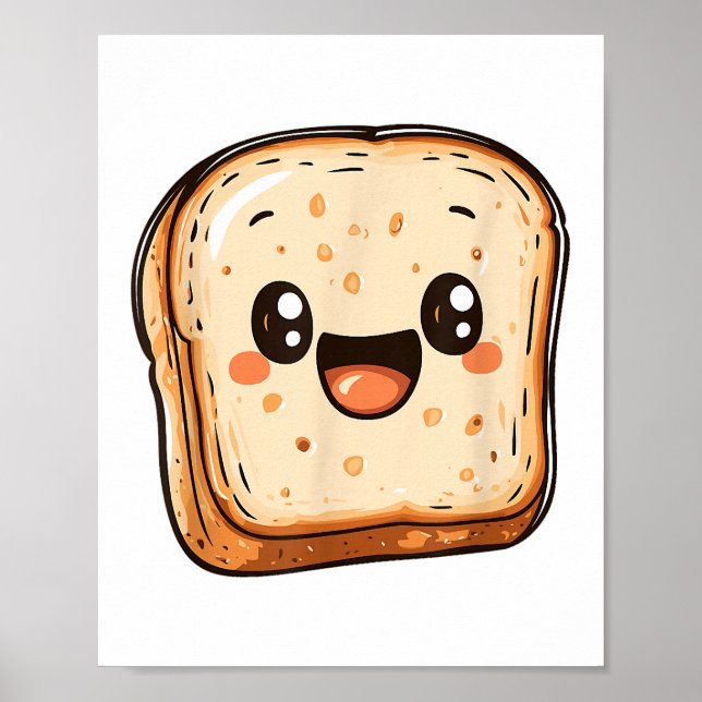 Póster Tostada sonriente del Personalizado de la sección  (Frente)