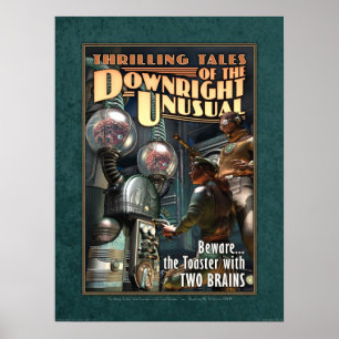 Póster Tostadora con el poster de DOS CEREBROS (18x24")