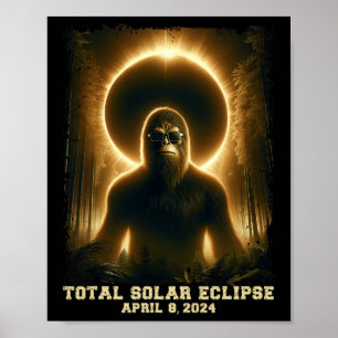 Póster Total Abril 8 2024 Eclipse solar total