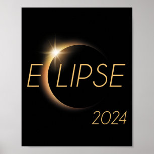Póster Total América 04 08 24 Eclipse solar total 2024