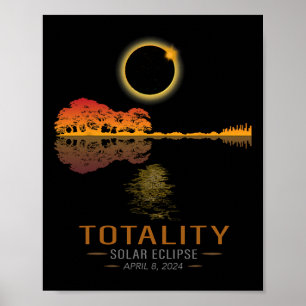 Póster Total primavera 4 08 24 Total guitarra eclipse sol