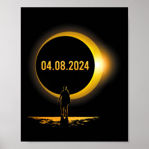 Póster Totalidad 04 08 24 Gracioso Eclipse Solar Total 20