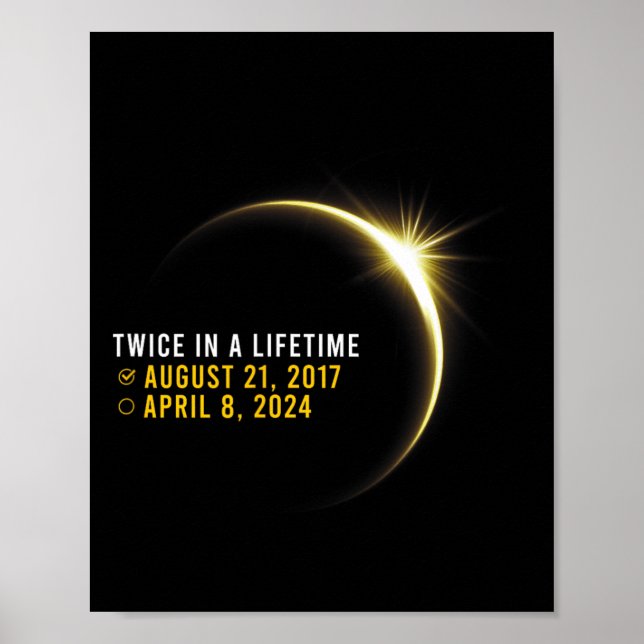 Póster Totalidad 24 Dos Veces En Una Vida Total Eclips So (Frente)