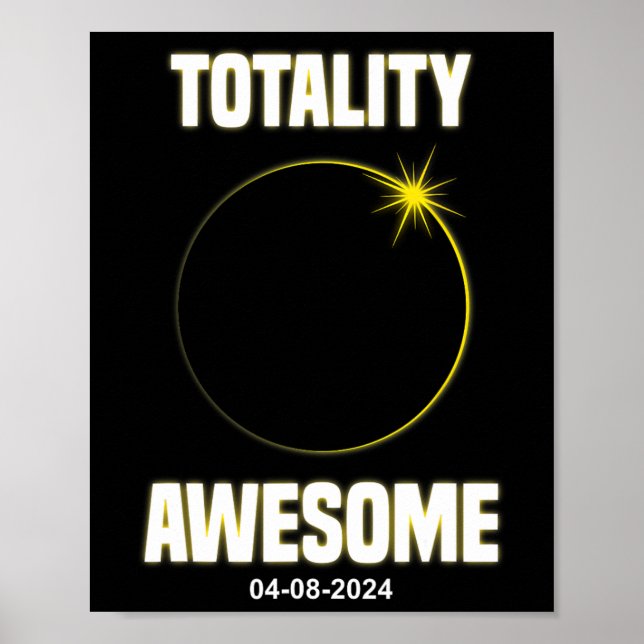 Póster Totalidad De Camisas Eclipse Increíble Eclipse Sol (Frente)