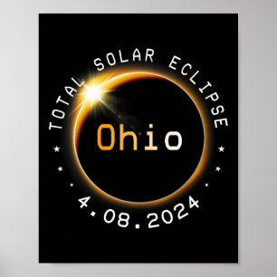 Póster Totalidad Eclipse solar 2024 4.08.24 Accesorios