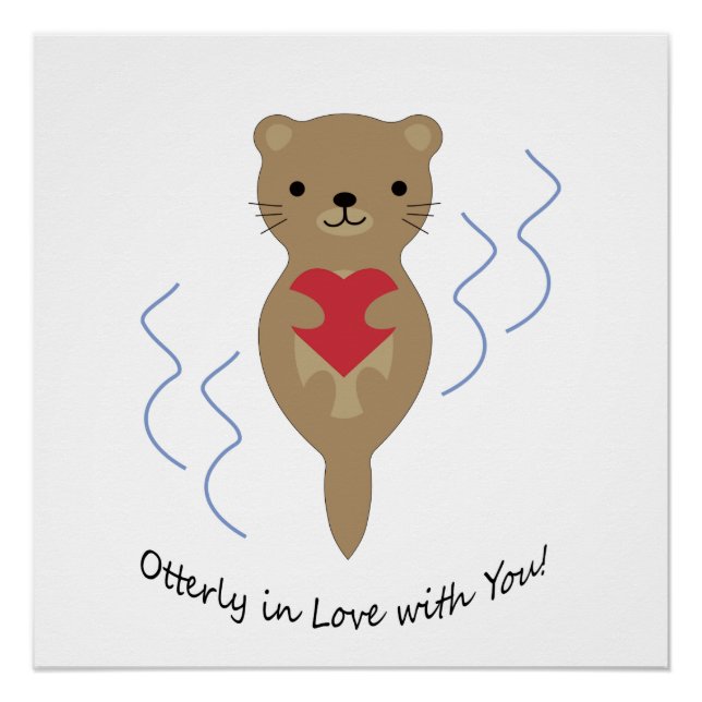 Póster Totalmente enamorado de ti Otter (Anverso)