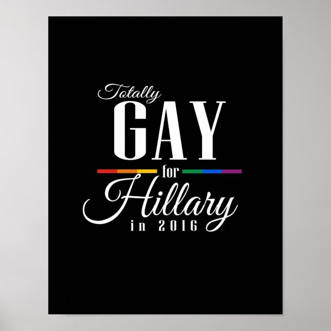 Póster TOTALMENTE GAY PARA HILLARY -.png (Frente)