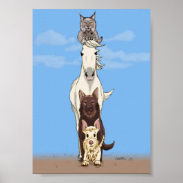 Póster Tótem acompañante - Poster de color