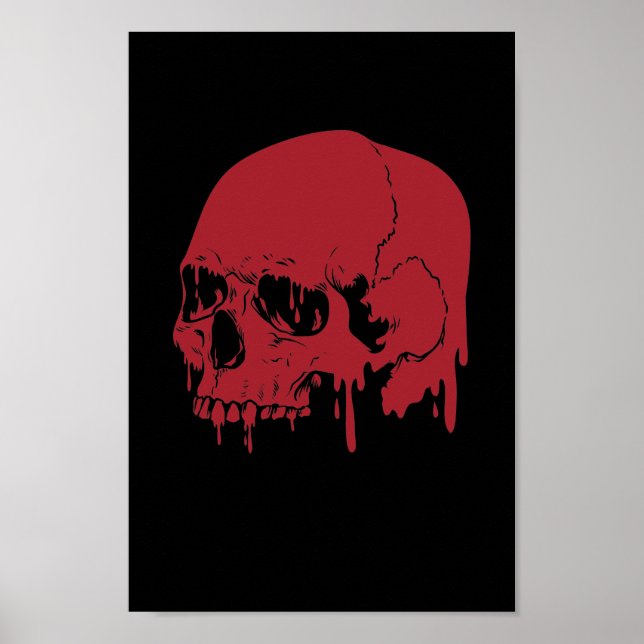 Póster Totenkopf Streetart Graffiti Sprühkunst (Frente)