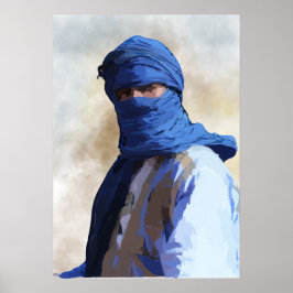 Póster Touareg en azul