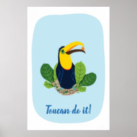 Toucan do it Cita Poster tropical