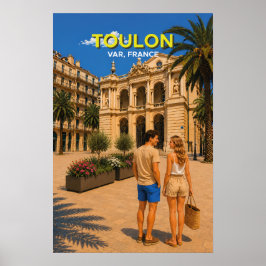 Póster Toulon Opera – Vintage Travel Poster