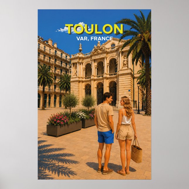 Póster Toulon Opera – Vintage Travel Poster (Frente)
