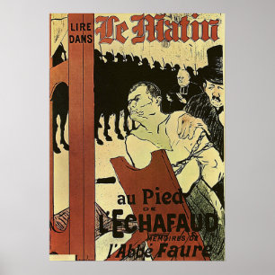 Póster Toulouse-Lautrec - A Los Pies Del Scaffold 18.