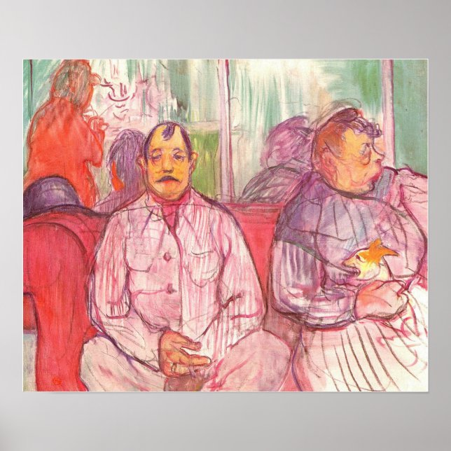 Póster Toulouse-Lautrec - Administradores de burdel acopl (Frente)