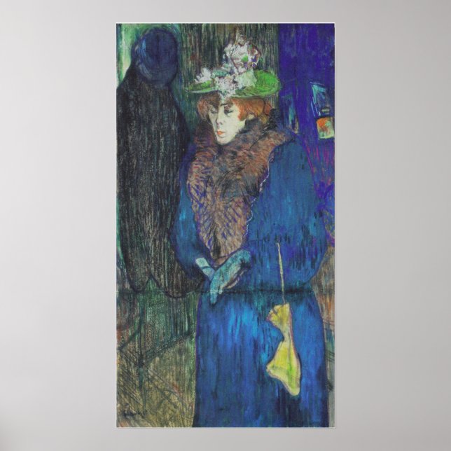 Póster Toulouse-Lautrec - Avril En El Rouge 1892 (Frente)