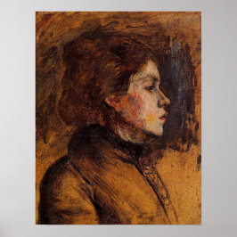 Póster Toulouse-Lautrec - Cabeza de mujer 1899