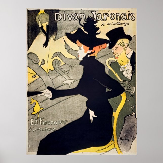Póster Toulouse-Lautrec - Divan Japonais (Frente)