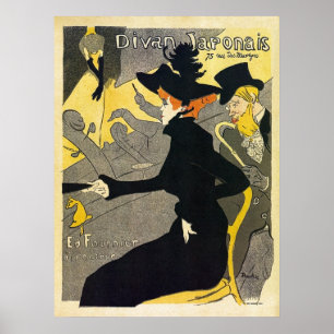 Póster Toulouse Lautrec: Divan Japonais (salón de música)