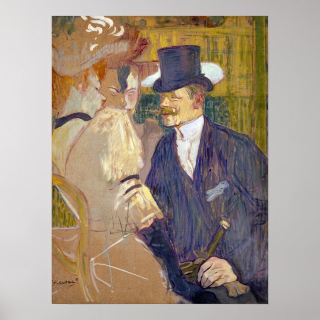 Póster Toulouse-Lautrec - El inglés de la Roja (Frente)