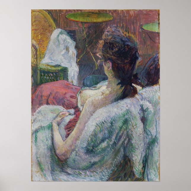 Póster Toulouse-Lautrec - El modelo descansando (Frente)