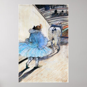 Póster Toulouse-Lautrec - En El Circo, Entrando Al Ri...