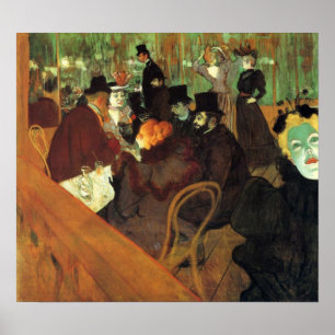 Póster Toulouse-Lautrec - en el colorete