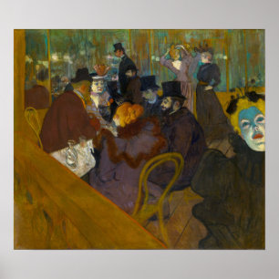 Póster Toulouse-Lautrec - En el Rojo