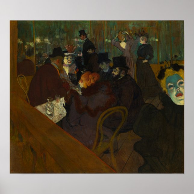 Póster Toulouse-Lautrec - En El Rojo (Frente)