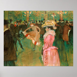 Póster Toulouse-Lautrec - En el Rouge, El Baile