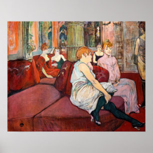 Póster Toulouse-Lautrec - En el Salón, rue des Moulins