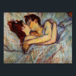 Póster Toulouse-Lautrec En La Cama El Poster Beso<br><div class="desc">Henri De Toulouse-Lautrec En La Cama El poster Beso. Óleo sobre lienzo 1899. Toulouse pintó parejas en la cama durante toda su carrera, esta es una de sus más encantadoras. Una de las pinturas de besos más famosas, In Bed The Kiss es un gran regalo para los aficionados a Henri...</div>