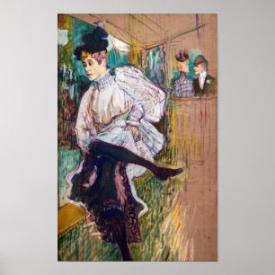 Póster Toulouse-Lautrec - Jane Avril bailando
