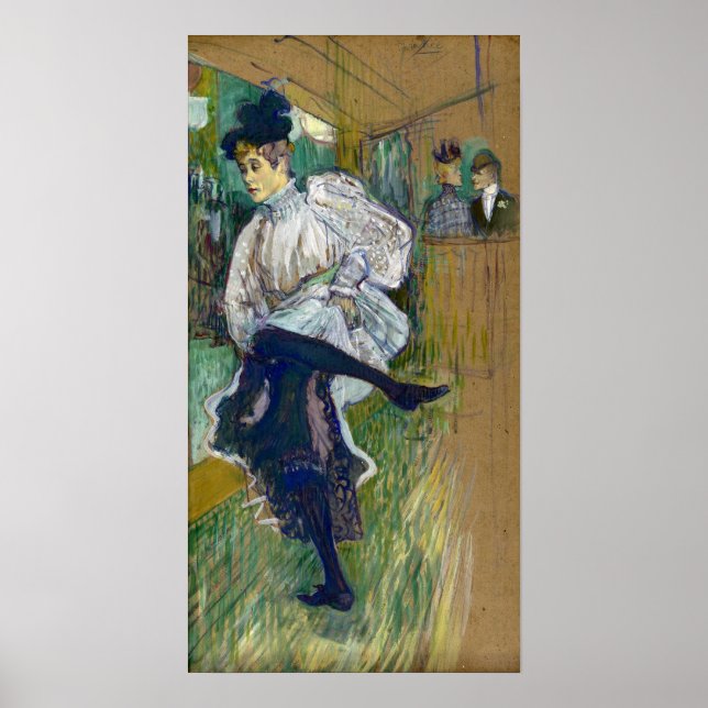 Póster Toulouse-Lautrec - Jane Avril Dancing (Frente)