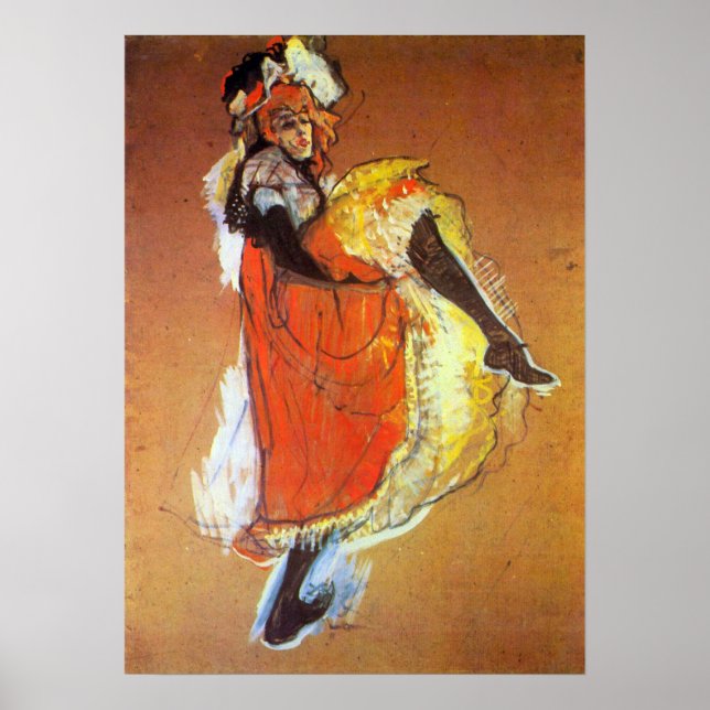 Póster Toulouse-Lautrec - Jane Avril Dancing (Frente)