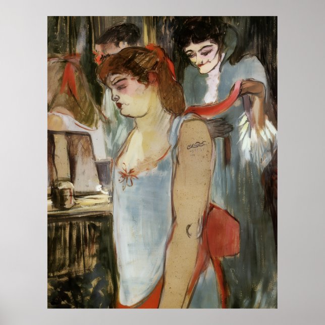 Póster Toulouse-Lautrec - La mujer tatuada (Frente)