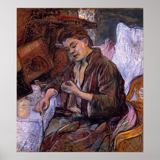 Póster Toulouse-Lautrec - La Toilette Madame Fabre 1891 (Frente)