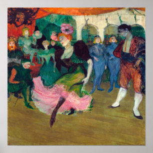 Póster Toulouse-Lautrec - Marcelle Lender, bailando Boler