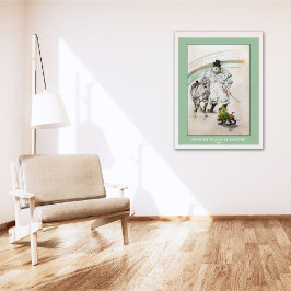 Póster Toulouse-Lautrec, Payaso Circus con caballo y mono